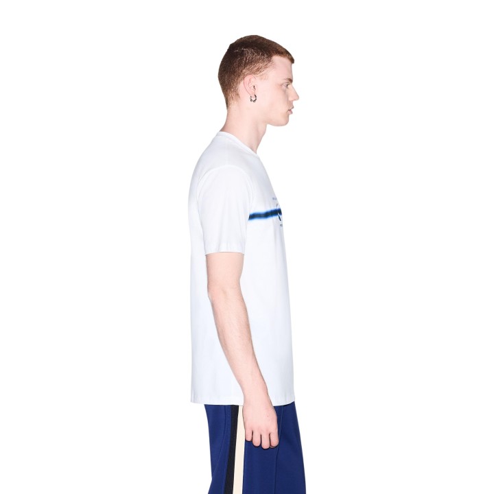 Camiseta blanca de hombre Armani Exchange XM003103 AF10356 vista lateral