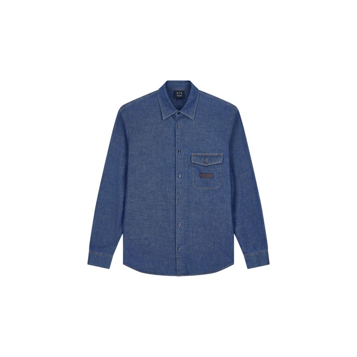 Armani Exchange camisa vaquera de hombre vista frontal
