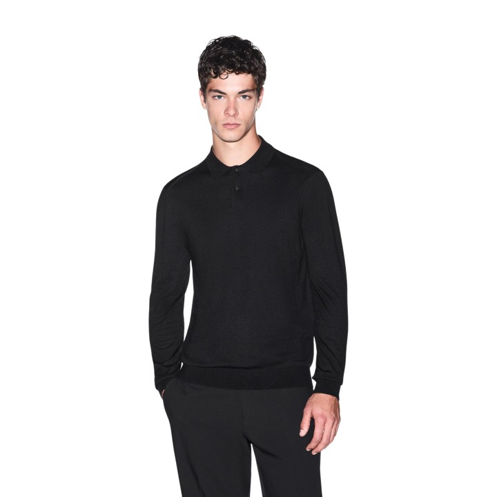 Armani Exchange jersey negro de hombre XM003569 AF28778 en vista frontal