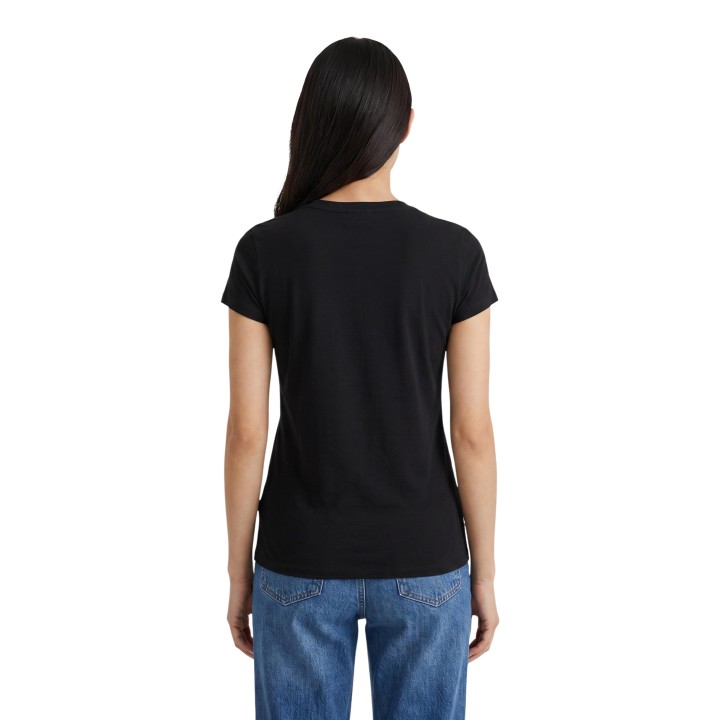 Armani Exchange camiseta negra de mujer XW001458 AF16294 vista posterior