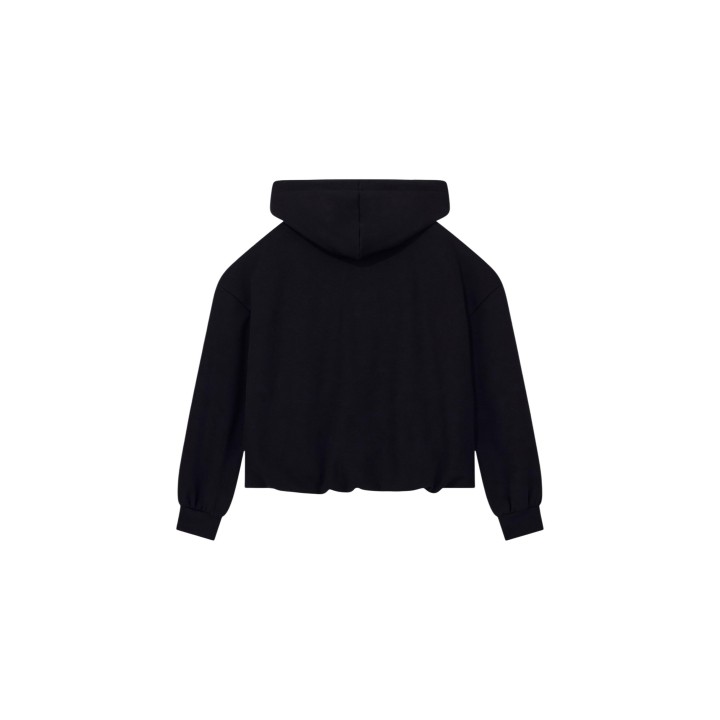 Sudadera negra con capucha Armani Exchange para mujer vista posterior