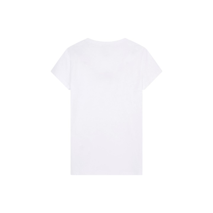 Camiseta blanca de mujer Armani Exchange vista posterior