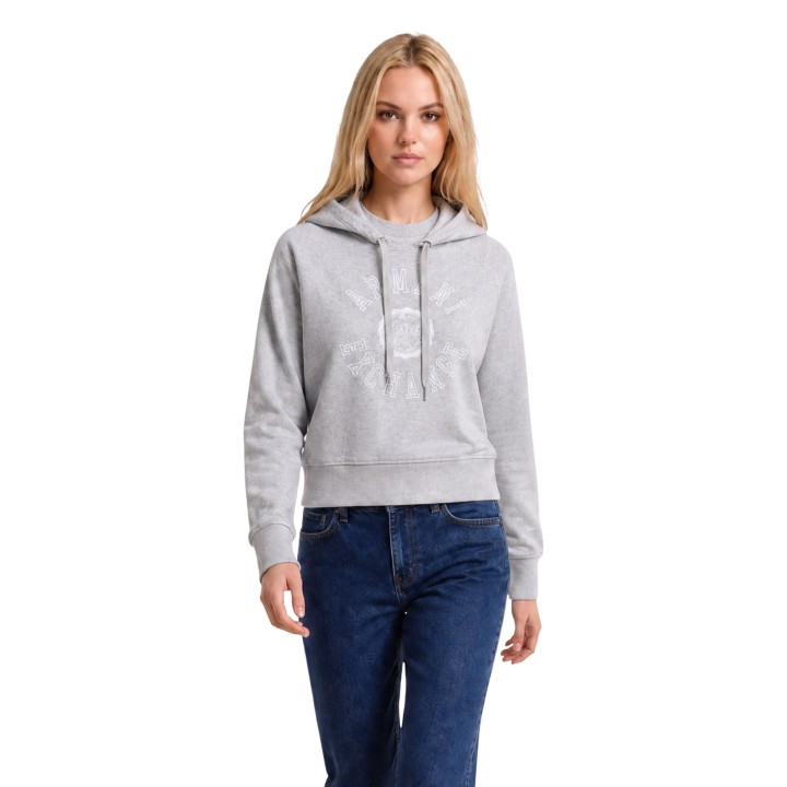 Sudadera gris de mujer Armani Exchange XW002657 AF25527 vista frontal