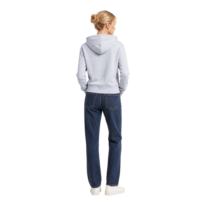 Sudadera gris de mujer Armani Exchange con capucha vista posterior