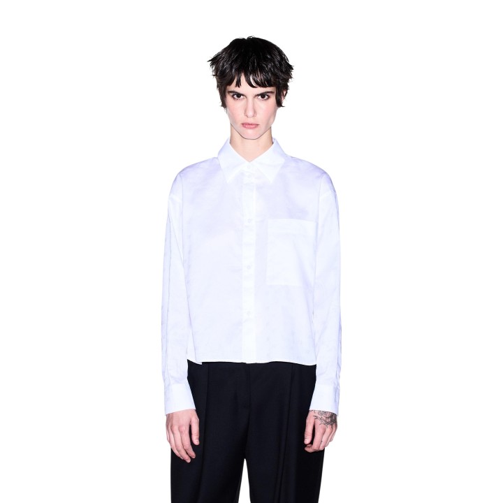 Armani Exchange camisa blanca de mujer XW002700 AF25758 vista frontal