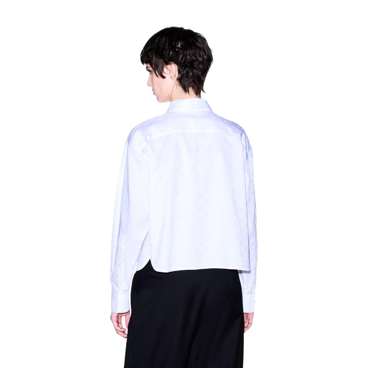 Armani Exchange camisa blanca de mujer XW002700 AF25758 vista posterior