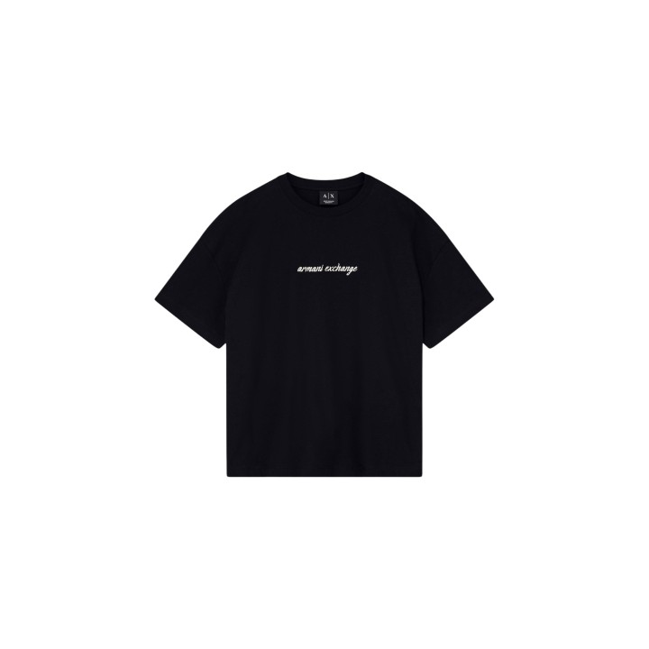 Armani Exchange camiseta de mujer negra XW002766 AF10356 vista frontal