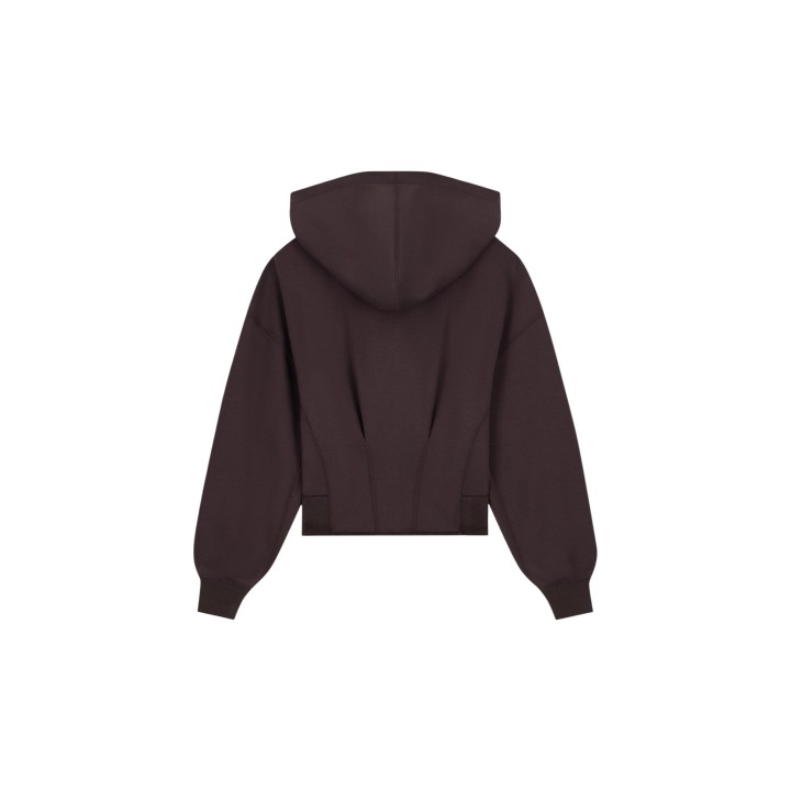 Sudadera marrón Armani Exchange para mujer vista posterior de la prenda