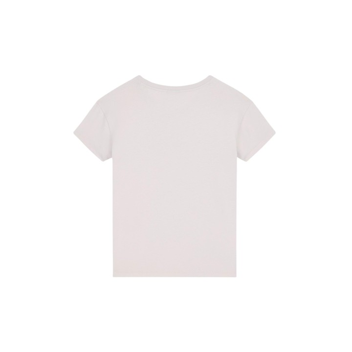 Camiseta de mujer Armani Exchange beige vista posterior