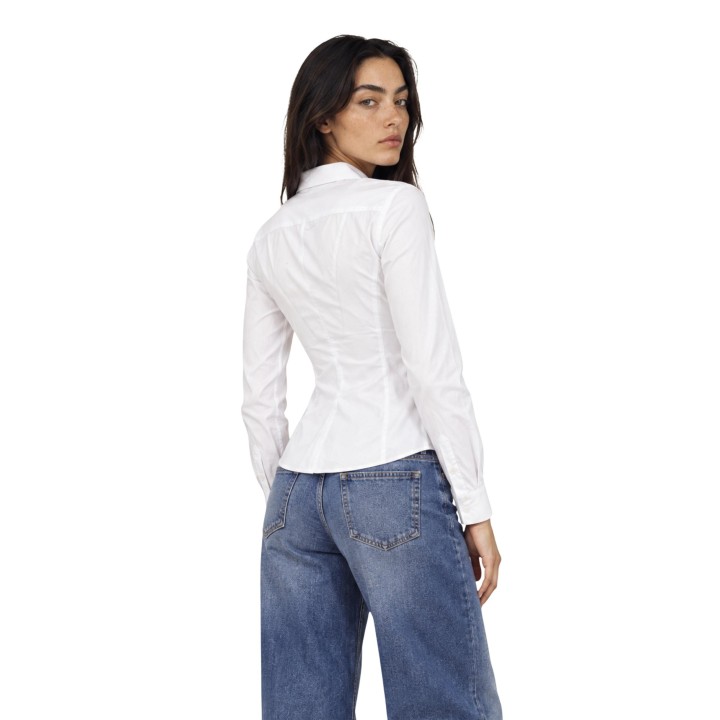 Armani Exchange camisa blanca de mujer XW002976 AF26426 vista posterior