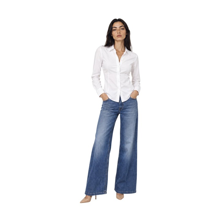 Armani Exchange camisa blanca de mujer XW002976 AF26426 vista frontal