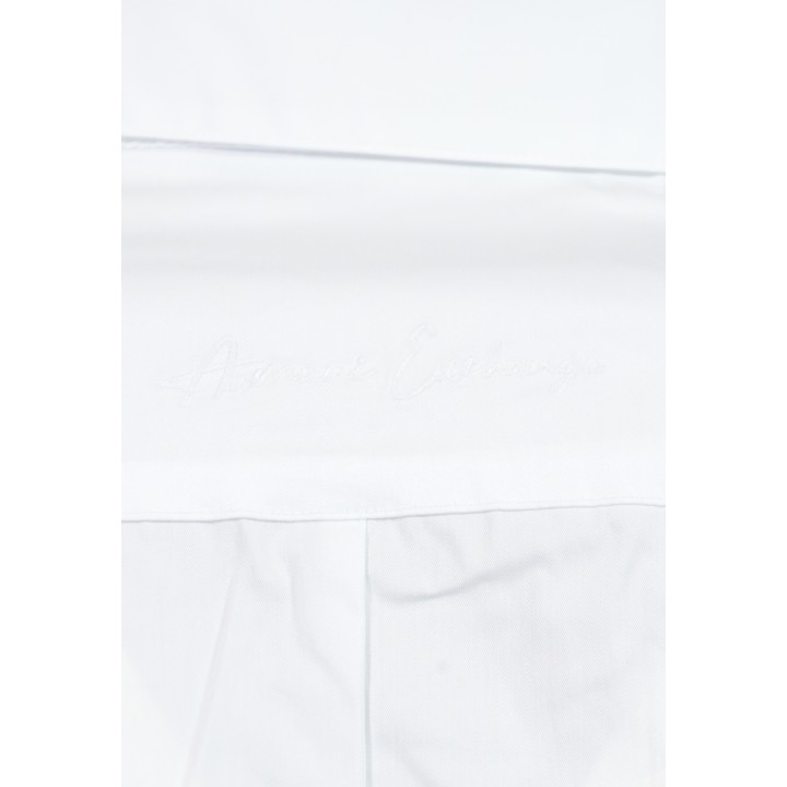 Armani Exchange camisa blanca de mujer XW002976 AF26426 detalle del tejido