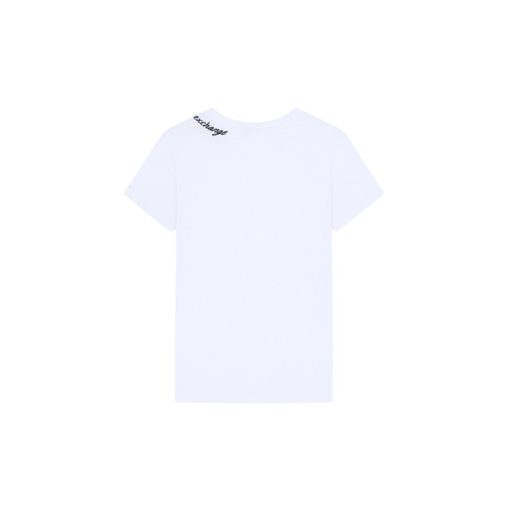 Armani Exchange camiseta blanca de mujer XW003260 AF10356 vista posterior
