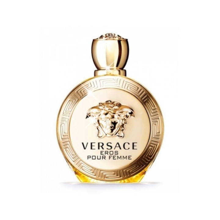 Perfume Versace Eros Pour Femme 100 ml dorado vista frontal