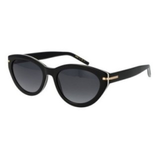 Gafas de sol negras para mujer Hugo Boss vista lateral