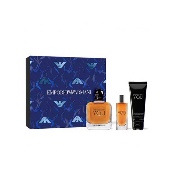 Set de perfume Emporio Armani Stronger With You para hombre