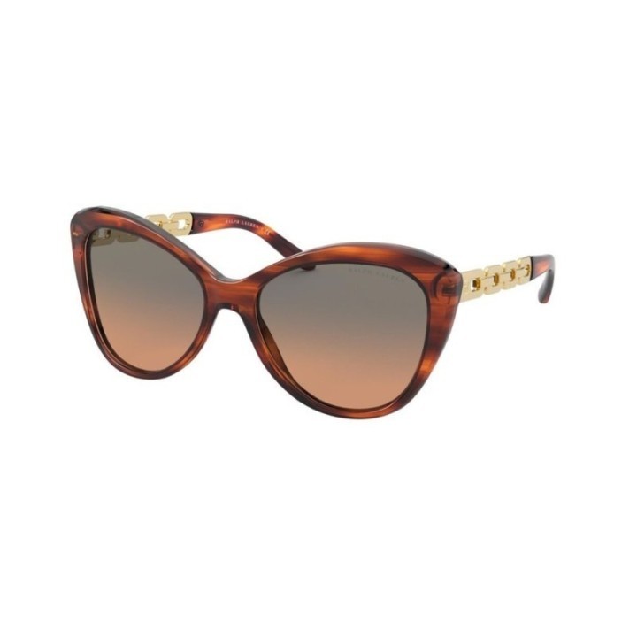 Gafas de sol marrones polarizadas para mujer Ralph Lauren vista lateral