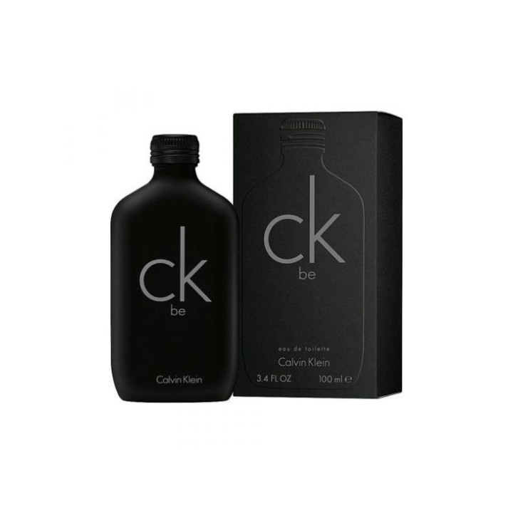 Perfume Calvin Klein ck be unisex en botella negra mate vista frontal