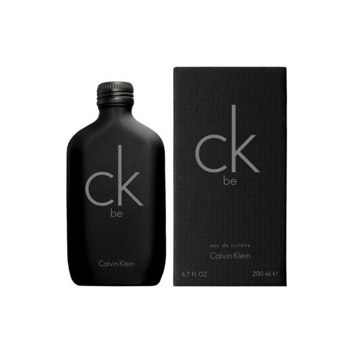 Perfume ck be de calvin klein unisex en frasco negro vista frontal