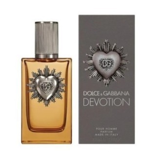 Perfume Dolce Gabbana Devotion para hombre 100 ml color ámbar vista frontal con caja