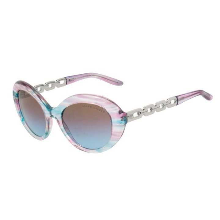 Gafas de sol polarizadas de resina transparente para mujer Ralph Lauren vista lateral