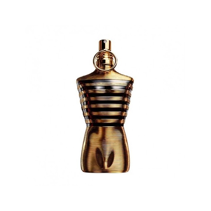 Perfume Gaultier Le Male Elixir eau de parfum para hombre frasco dorado vista frontal