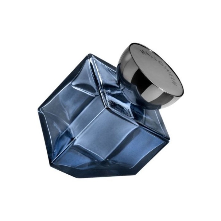 perfume halloween my world edp 125 ml frasco de vidrio azul vista inclinada