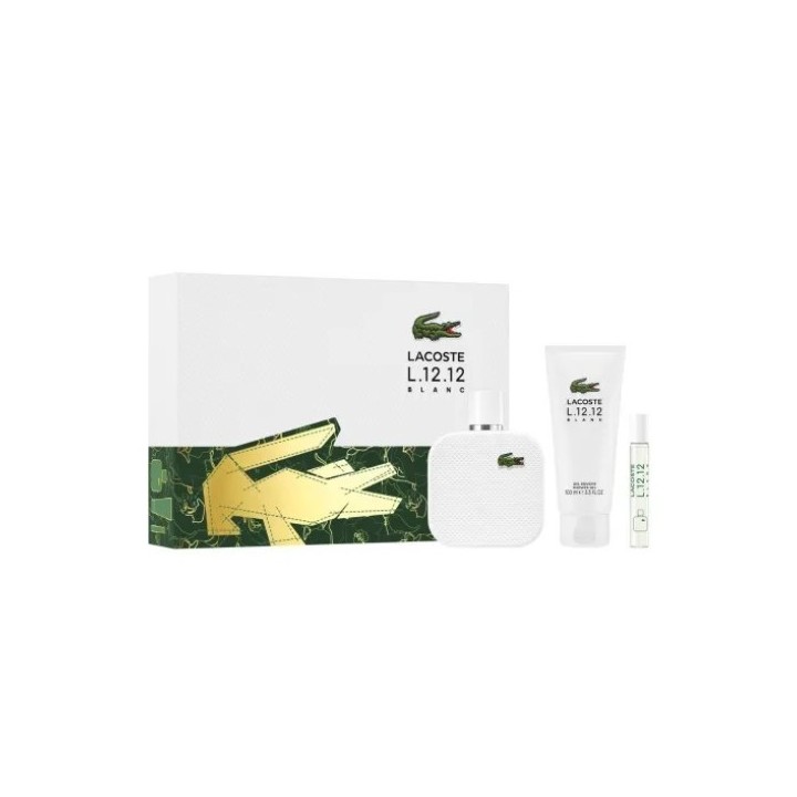 Estuche de perfume Lacoste L.12.12 blanco para hombre vista frontal