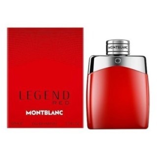 perfume montblanc legend red eau de parfum para hombre frasco rojo vista frontal