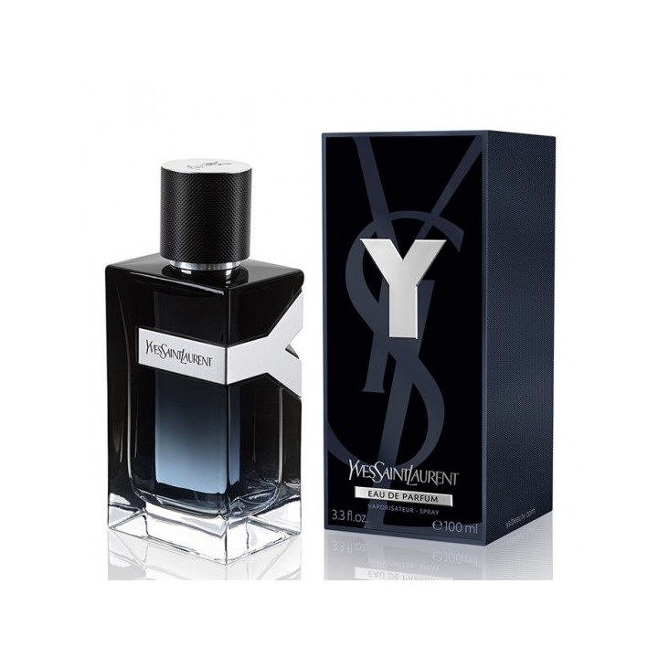 Perfume Yves Saint Laurent Y eau de parfum para hombre en frasco negro vista frontal