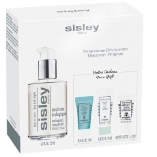 Set Sisley emulsión ecológica 125 ml en caja blanca vista frontal
