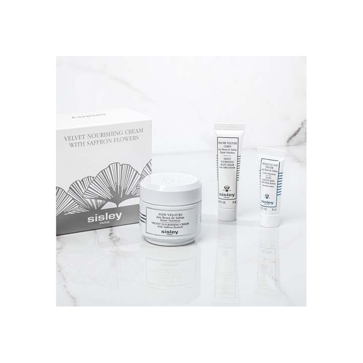 Mascarilla de noche velours Sisley 60 ml lote con tarro y tubos vista frontal