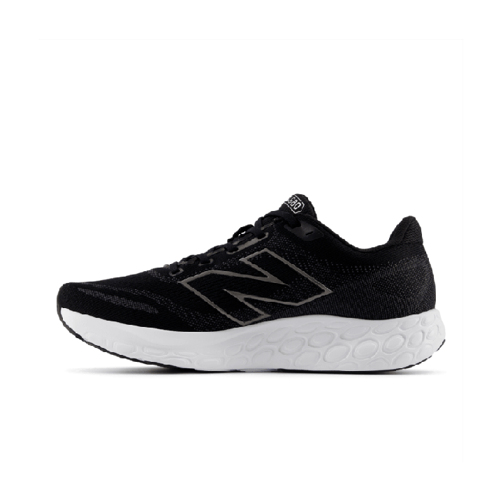 Zapatillas New Balance Fresh Foam 680 v8 para hombre en malla negra vista lateral