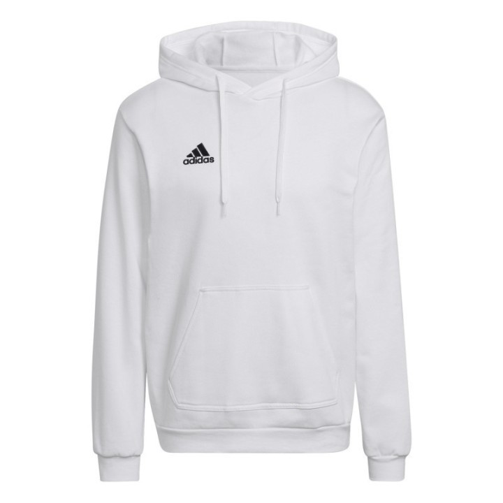 Sudadera con capucha blanca para hombre Adidas vista frontal