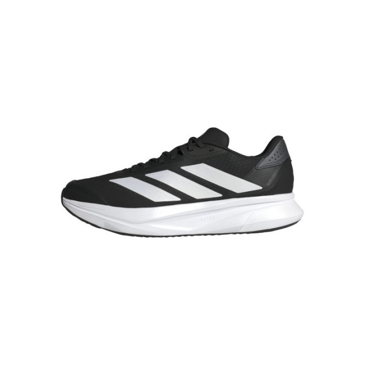 Zapatillas negras y blancas para hombre adidas vista lateral