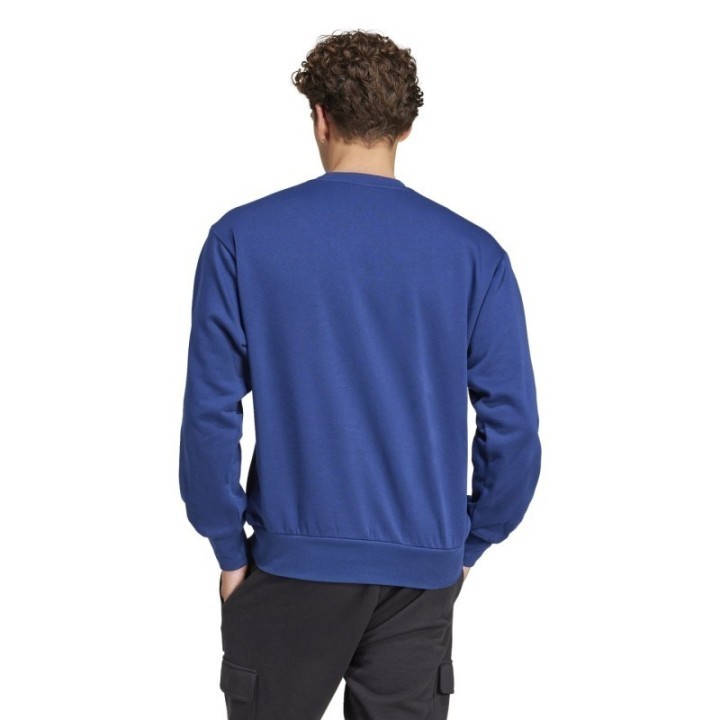Sudadera azul para hombre Adidas vista trasera