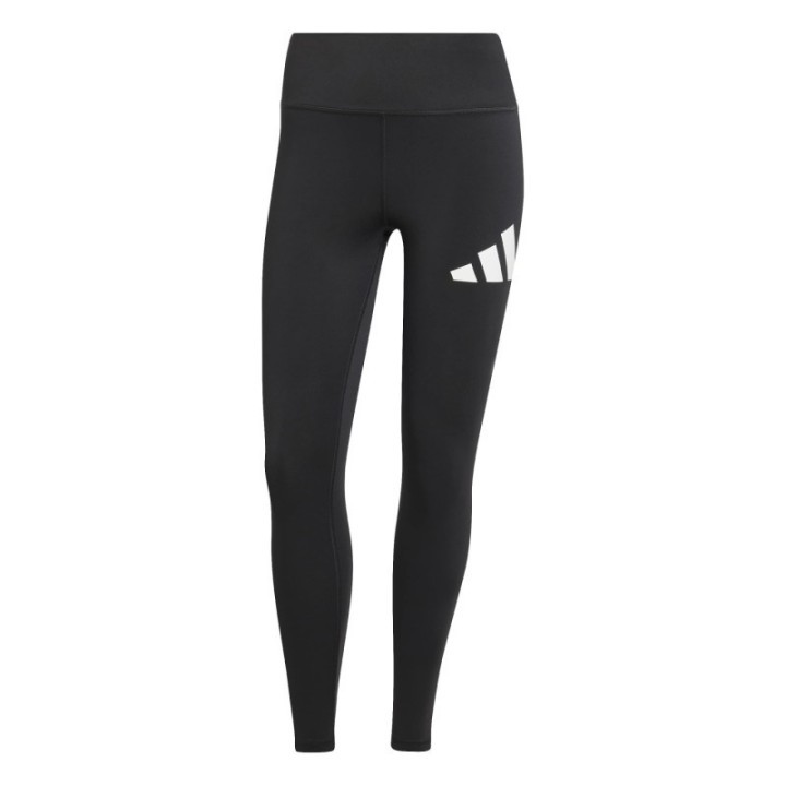 Leggings negros Adidas para mujer con logo blanco vista frontal