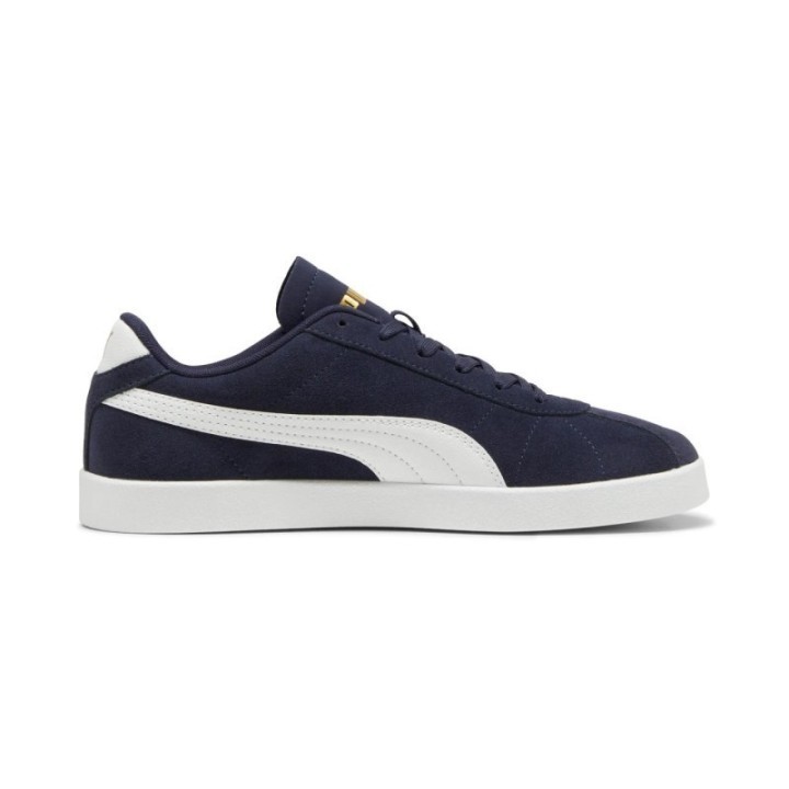 Zapatillas Puma de ante azul marino para hombre vista lateral