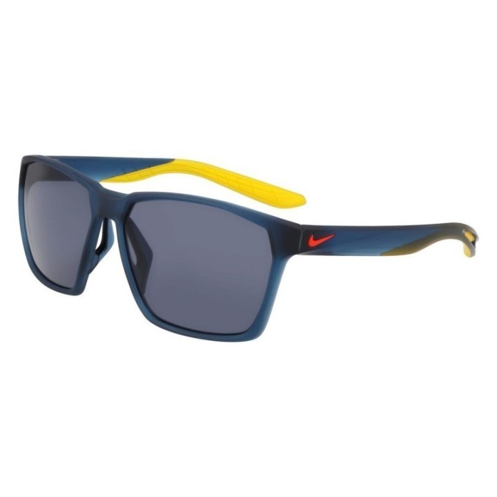 Gafas de sol unisex Nike azules con montura inyectada y lentes grises polarizadas