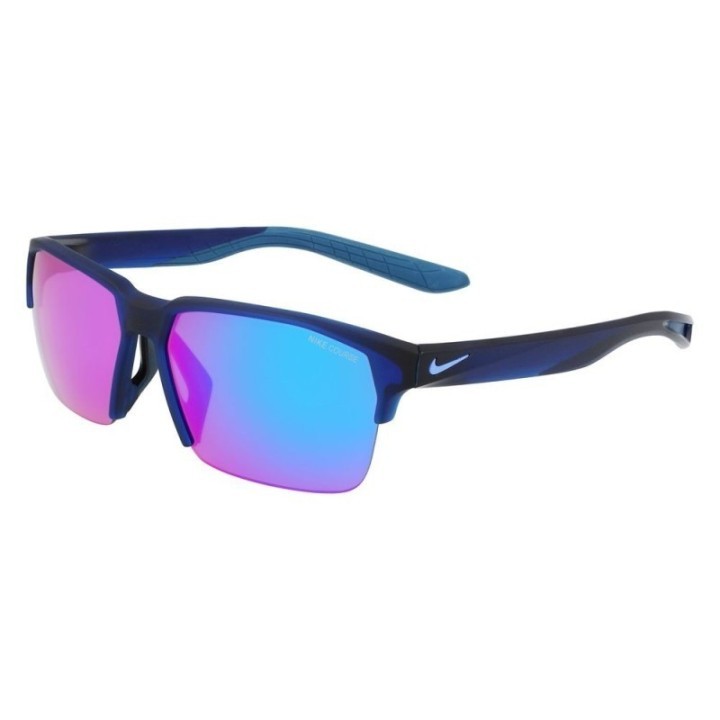 Gafas de sol polarizadas azules para hombre Nike vista lateral