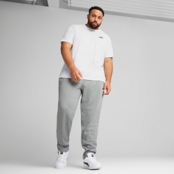 Camiseta blanca Puma para hombre con logo pequeño en el pecho vista frontal