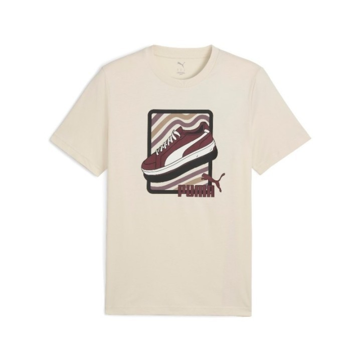 Camiseta Puma GRAPHIC Sneaker AW25 beige