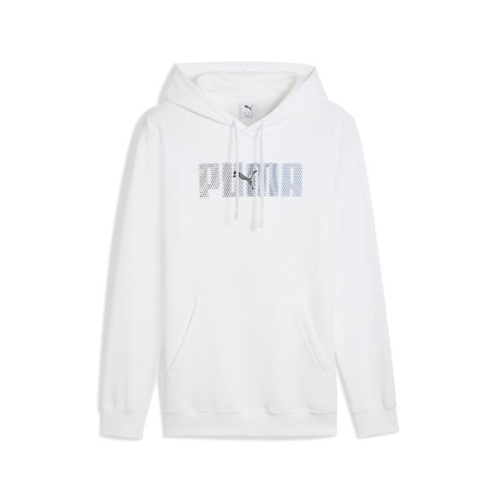 Sudadera Puma ESS LOGO LAB FL AW25 blanco