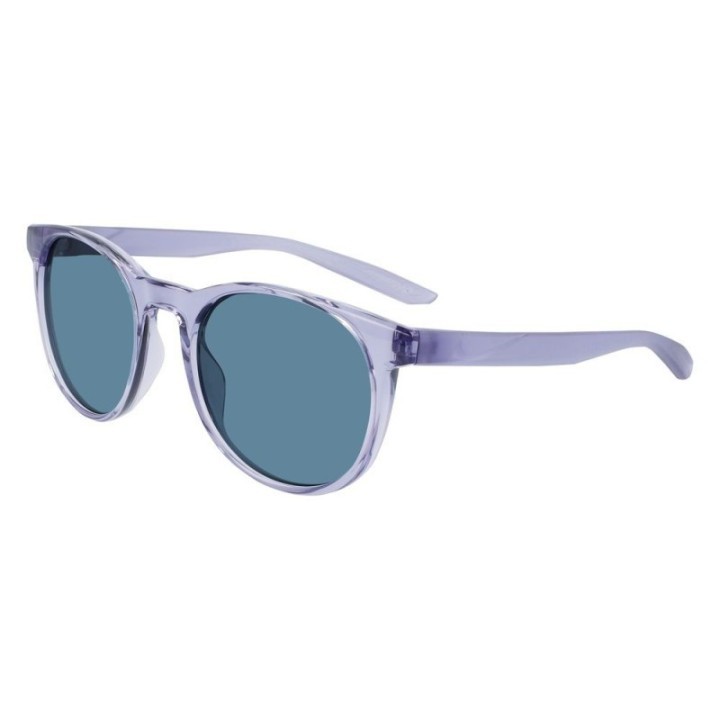 Gafas de sol unisex moradas Nike polarizadas vista lateral