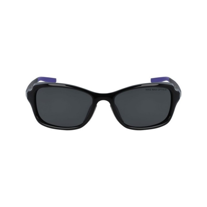 Gafas de sol Nike para mujer inyectadas negras polarizadas vista frontal