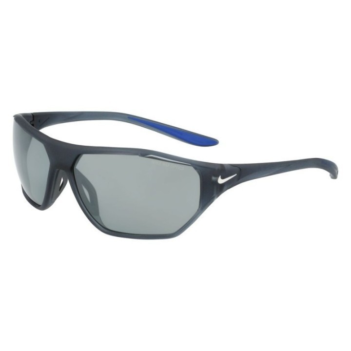 Gafas de sol polarizadas grises unisex Nike vista lateral con montura inyectada
