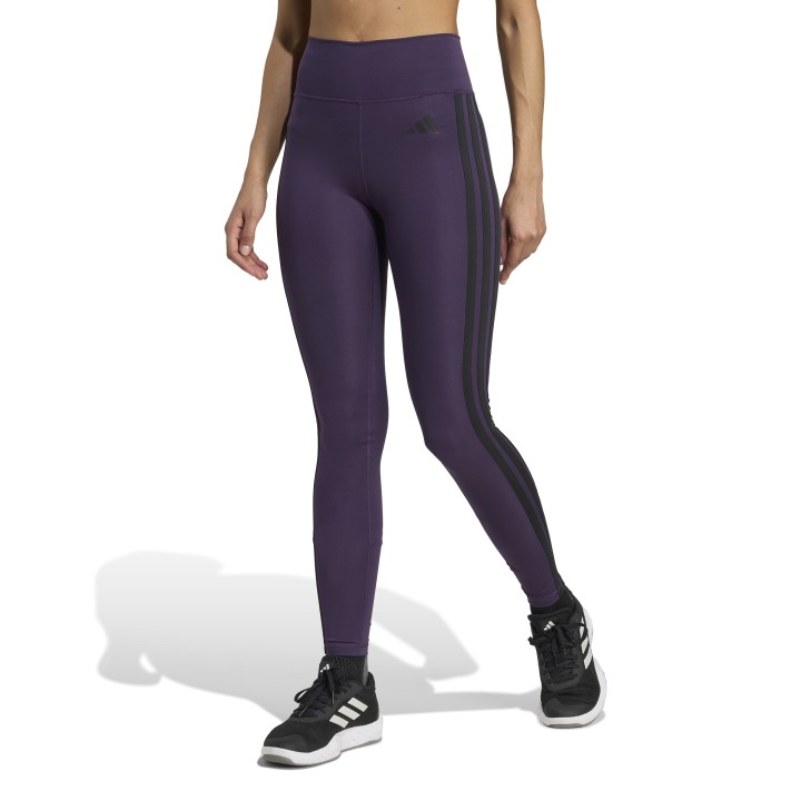 Leggins Adidas OPT ESS 3S L MORADO/NEGRO
