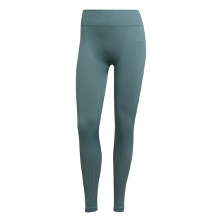 Leggings Adidas tejido knit largos verde vista general