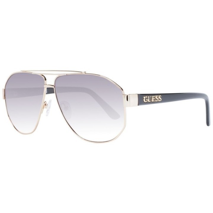 Gafas de sol doradas para mujer Guess estilo aviador vista lateral