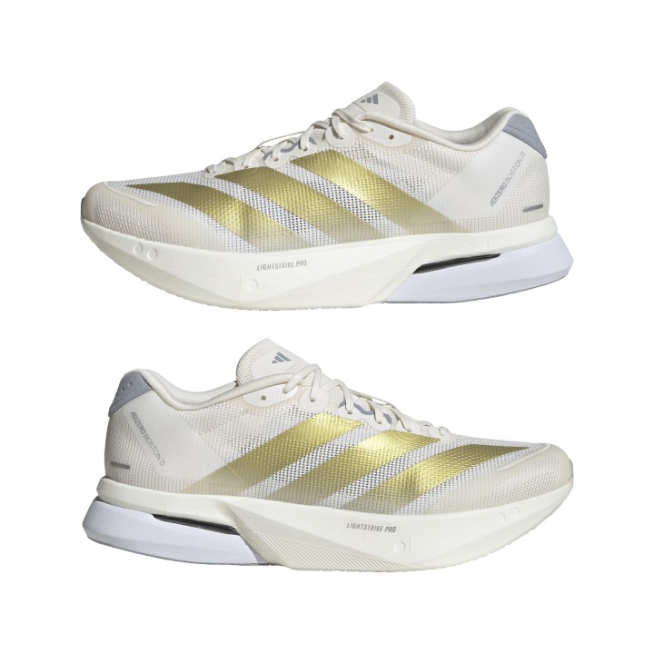 Zapatillas Adidas ADIZERO BOSTON 13 BLANCAS/DORADO